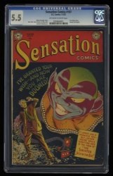 Cover Scan: Sensation Comics #107 CGC FN- 5.5 Off White to White - Item ID #359070
