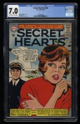 Cover Scan: Secret Hearts #106 CGC FN/VF 7.0 Off White to White - Item ID #359091