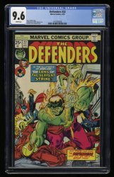 Cover Scan: Defenders #22 CGC NM+ 9.6 White Pages - Item ID #359097