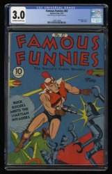 Cover Scan: Famous Funnies #82 CGC GD/VG 3.0 Off White to White Buck Rogers Robot Cover! - Item ID #359098