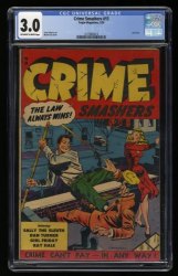 Cover Scan: Crime Smashers #15 CGC GD/VG 3.0 Off White to White - Item ID #359100