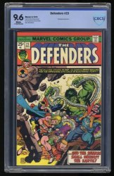 Cover Scan: Defenders #23 CBCS NM+ 9.6 White Pages - Item ID #359107