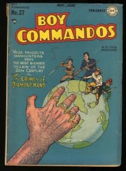 Cover Scan: Boy Commandos (1942) #27 VG+ 4.5 Swan/Brodie Cover! Rip Carter!  - Item ID #359756