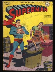 Cover Scan: Superman #48 GD/VG 3.0 1st Superman Time Travel! - Item ID #359762