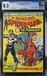 Cover Scan: Amazing Spider-Man #129 CGC VF+ 8.5 1st Appearance of Punisher! - Item ID #359803