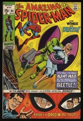Cover Scan: Amazing Spider-Man #94 VF- 7.5 Beetle Appearance On Wings of Death! - Item ID #360604