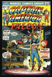Cover Scan: Captain America #168 FN+ 6.5 Falcon! 1st Appearance Helmut Zemo! - Item ID #360606