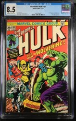 Cover Scan: Incredible Hulk #181 CGC VF+ 8.5 1st Full Appearance Wolverine! - Item ID #362519
