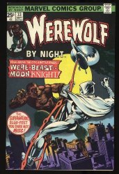 Cover Scan: Werewolf By Night #33 FN+ 6.5 2nd Appearance Moon Knight! Kane Cover! - Item ID #362552