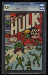 Cover Scan: Incredible Hulk (1962) #132 CGC VF/NM 9.0 Off White - Item ID #362586
