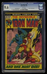 Cover Scan: Iron Man #46 CGC NM+ 9.6 White Pages - Item ID #362657
