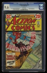 Cover Scan: Action Comics #424 CGC NM+ 9.6 White Pages - Item ID #362677