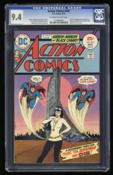 Cover Scan: Action Comics #445 CGC NM 9.4 Off White to White - Item ID #362691