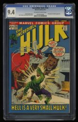 Cover Scan: Incredible Hulk (1962) #154 CGC NM 9.4 Off White to White - Item ID #362957