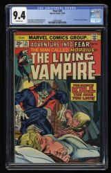 Cover Scan: Fear #25 CGC NM 9.4 Off White Morbius! - Item ID #363257