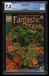 Cover Scan: Fantastic Four #85 CGC VF- 7.5 Off White to White Doctor Doom Appearance! - Item ID #363292