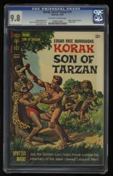 Cover Scan: Korak Son of Tarzan #15 CGC NM/M 9.8 Off White to White - Item ID #363299