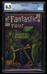 Cover Scan: Fantastic Four #37 CGC FN+ 6.5 Skrulls Appearance! Jack Kirby Art! - Item ID #363382