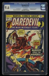 Cover Scan: Daredevil #112 CGC NM+ 9.6 Off White Black Widow Appearance! - Item ID #363402