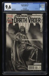 Cover Scan: Darth Vader #1 CGC NM+ 9.6 White Pages Comics Pro Variant  1st Black Krrsantan! - Item ID #363478