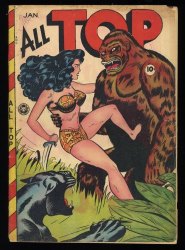 Cover Scan: All Top Comics #15 GD/VG 3.0 Phantom Lady Rulah Matt Baker Cover! - Item ID #363673