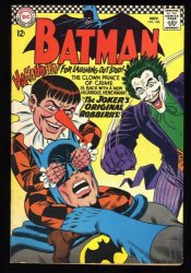 Cover Scan: Batman #186 FN+ 6.5 1st Appearance Gaggy! Joker Cover! Murphy Anderson Art - Item ID #364232