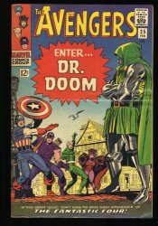 Cover Scan: Avengers #25 FN+ 6.5 Fantastic Four Dr. Doom Appearance Kirby! - Item ID #364236