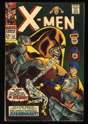 Cover Scan: X-Men #33 FN+ 6.5 Juggernaut Appearance! Dr. Strange Cameo! - Item ID #364259