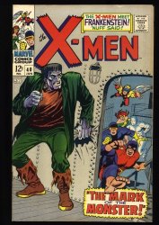 Cover Scan: X-Men #40 VF- 7.5 Classic Cover! Frankenstein Appearance! Cyclops! - Item ID #364266