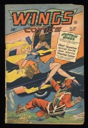 Cover Scan: Wings comics #85 FA/GD 1.5 Captain Wings Ghost Squadron! - Item ID #364368