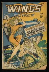 Cover Scan: Wings comics #98 GD- 1.8 Bob Lubbers Cover Alligator Attack! - Item ID #364369