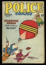 Cover Scan: Police Comics #73 VG+ 4.5 Plastic man Appearance! - Item ID #364376