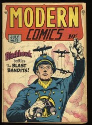 Cover Scan: Modern Comics (1945) #75 VG+ 4.5 Blackhawk!!! - Item ID #364378