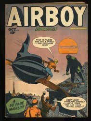 Cover Scan: Airboy Comics v5 #9 FN- 5.5 - Item ID #364398