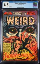 Cover Scan: Ghostly Weird Stories #124 CGC VG+ 4.5 Off White Pre-Code Horror! L.B. Cover! - Item ID #365488