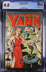 Cover Scan: Fighting Yank #23 CGC VG 4.0 Classic Klu-Klux Klan Schomburg Cover! - Item ID #365490