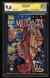 Cover Scan: New Mutants #98 CGC NM+ 9.6 SS Signed Liefeld 1st Appearance Deadpool!  - Item ID #366307