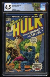 Cover Scan: Incredible Hulk #182 CGC FN+ 6.5 2nd Wolverine First Appearance Hammer/Anvil! - Item ID #366320