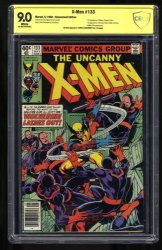 Cover Scan: X-Men #133 CBCS VF/NM 9.0 Signed Chris Claremont Newsstand Variant - Item ID #366322