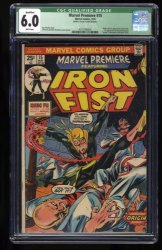 Cover Scan: Marvel Premiere #15 CGC FN 6.0 (Qualified) 1st Appearance Origin Iron Fist! - Item ID #366339