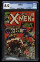 Cover Scan: X-Men #12 CGC VF+ 8.5 Off White to White 1st Appearance Juggernaut Kirby Art! - Item ID #367137