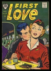 Cover Scan: First Love Illustrated #52 VF- 7.5 Golden Age Romance! - Item ID #367176