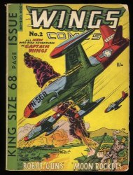 Cover Scan: Wings Comics (1960) #2 VG+ 4.5 Very Scarce! - Item ID #367221
