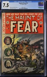 Cover Scan: Haunt of Fear #13 CGC VF- 7.5 For the Love of Death! Graham Ingels Art! - Item ID #367279