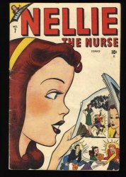 Cover Scan: Nellie the Nurse #7 VG+ 4.5 Golden Age Timely Comic! - Item ID #367280