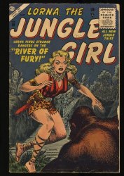 Cover Scan: Lorna the Jungle Girl (1953) #19 VG 4.0 The River of Fury!!! - Item ID #367450