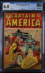 Cover Scan: Captain America Comics #66 CGC FN 6.0 1st Appearance Golden Girl! - Item ID #367600