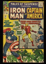 Cover Scan: Tales Of Suspense #60 FN/VF 7.0 Iron Man Captain America 2nd Hawkeye! - Item ID #367913