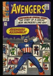 Cover Scan: Avengers #16 FN 6.0 Hawkeye Scarlet Witch Quicksilver Join! - Item ID #367973