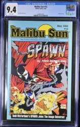 Cover Scan: Malibu Sun #13 CGC NM 9.4 White Pages 1st Spawn! - Item ID #368244